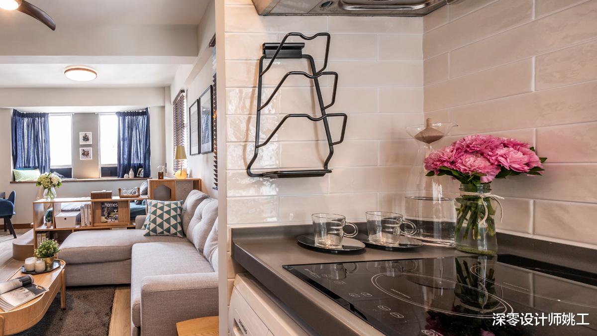 90后小哥哥的独居生活,47㎡客厅卧室一体化,小空间也能有好的舒适体验