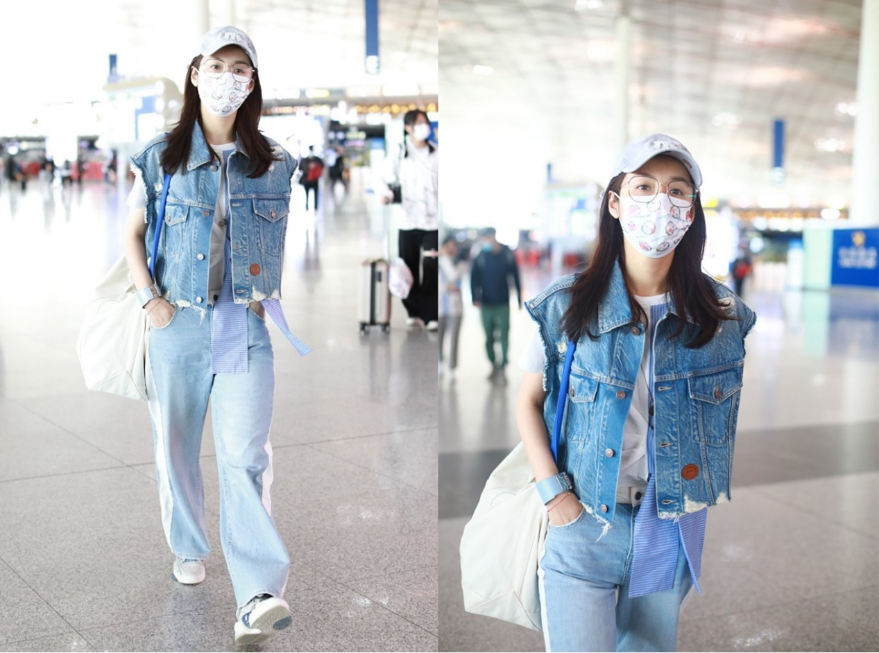 刘亦菲|真看不出吕一快40岁了,穿T恤配半裙好年轻,梳双马尾美回18岁