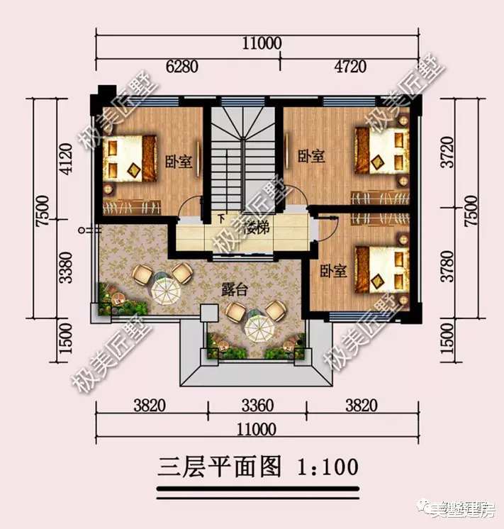 11×7.5米,占地不足一百平,这样的一栋经典简欧风格别墅!