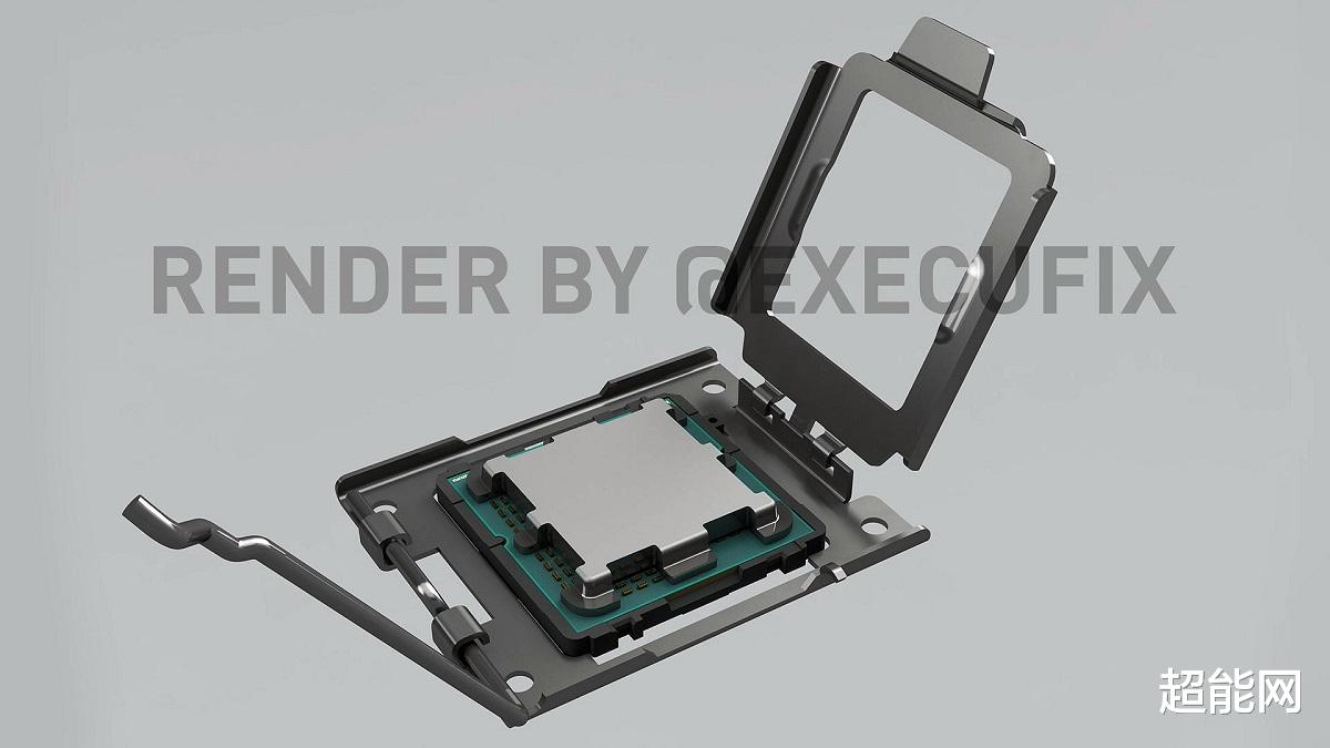 CPU|AMD Zen 4架构Raphael处理器安装AM5插座渲染图曝光