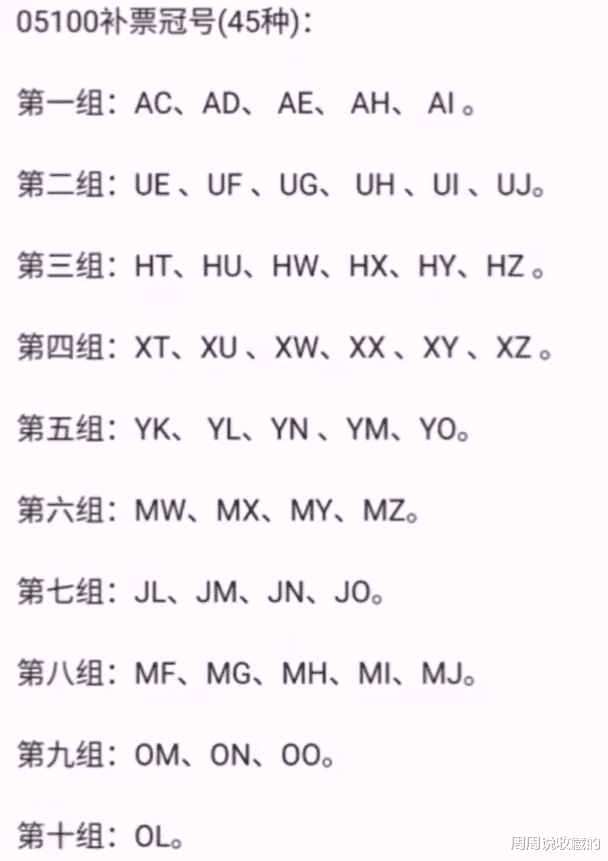 |05版100元发行量巨大，只有4种补号冠价值较高，前景可期