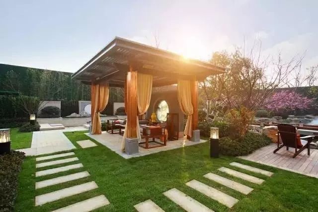 |新中式风格庭院亭子怎么设计?这样来设计,美化了整个院子