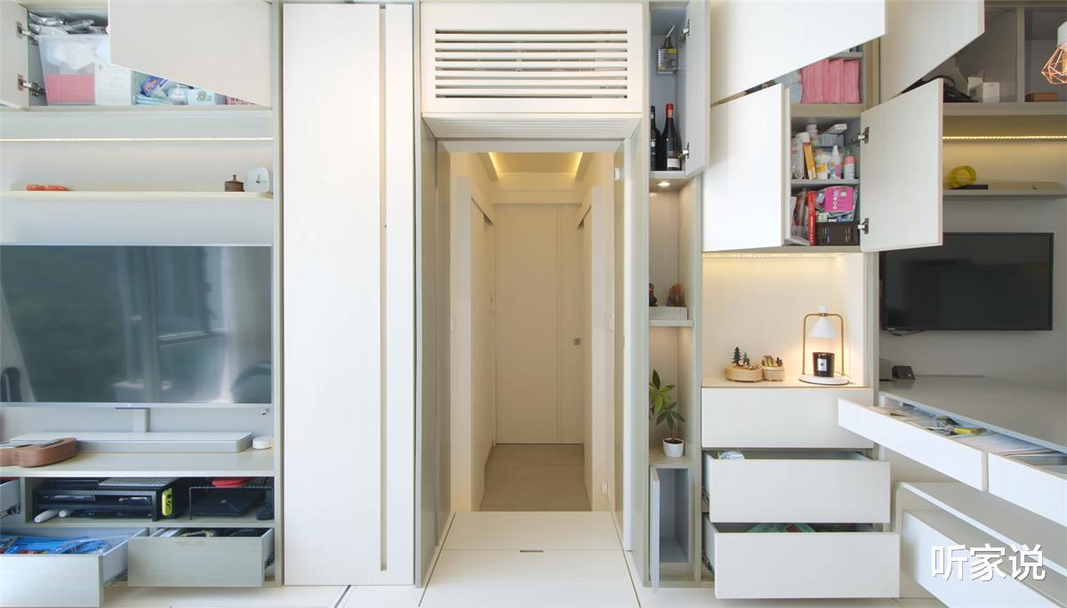 香港80后夫妻买下45㎡小家，搭起地台将两室变三室，网友：真的服