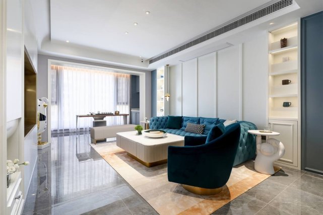 257平轻奢风四居室,简单的质感自然舒展是对精致生活的追求