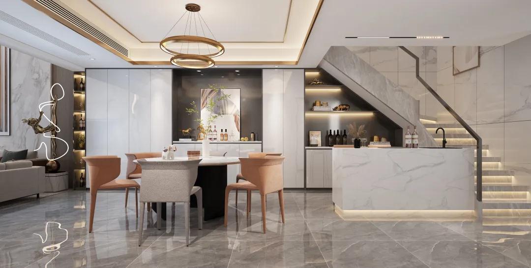 现代轻奢风复式装修 雅致住宅惊艳了时光