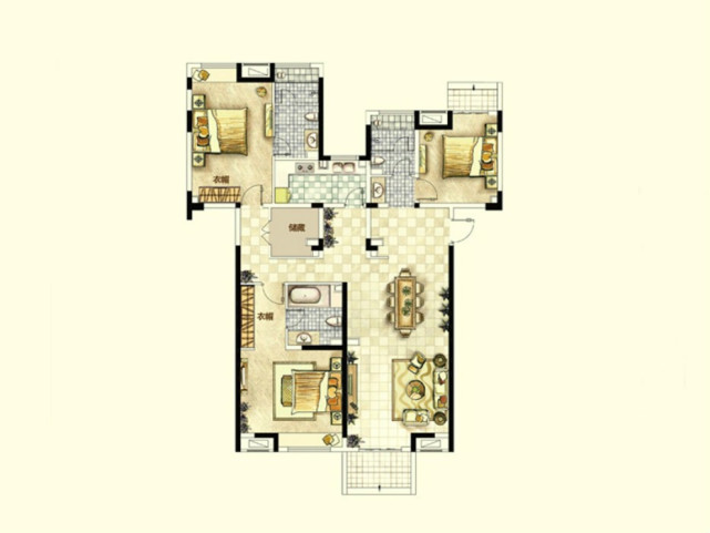 120平简单,和谐,有主题,就是理想中的家