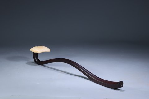 小叶紫檀|清代：小叶紫檀镶XY·如意摆件