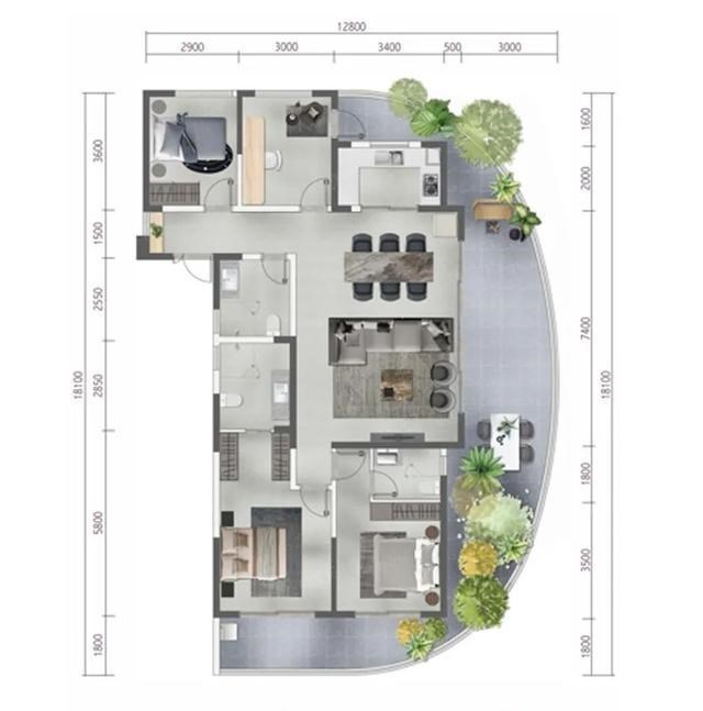 这种户型设计很“亮眼” 我说得是睁不开眼那种！