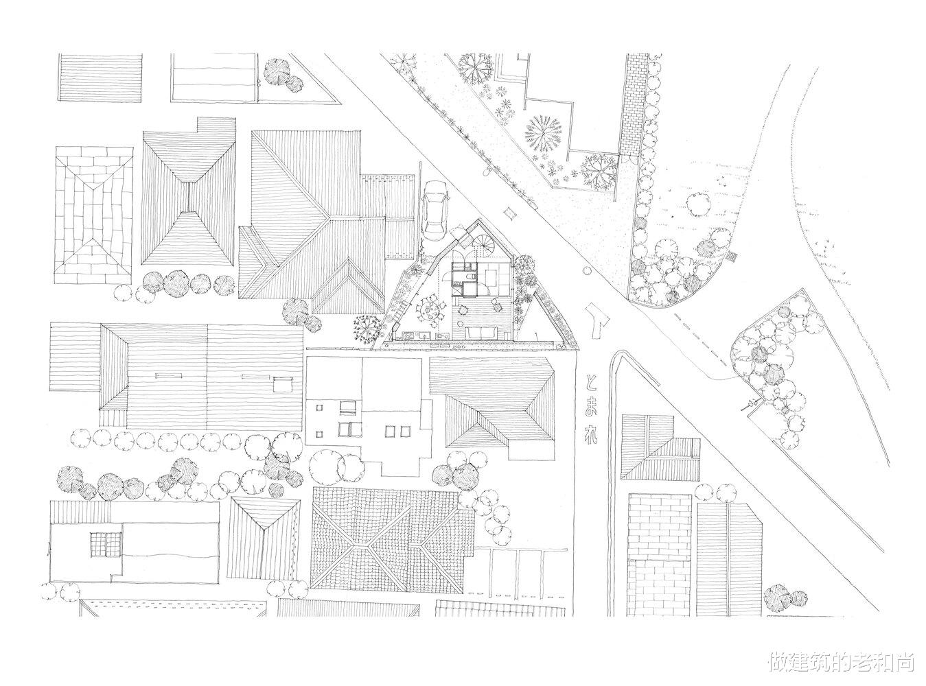 客厅|唯有花园才能是完整的住宅：三角形地块置入正方形平面