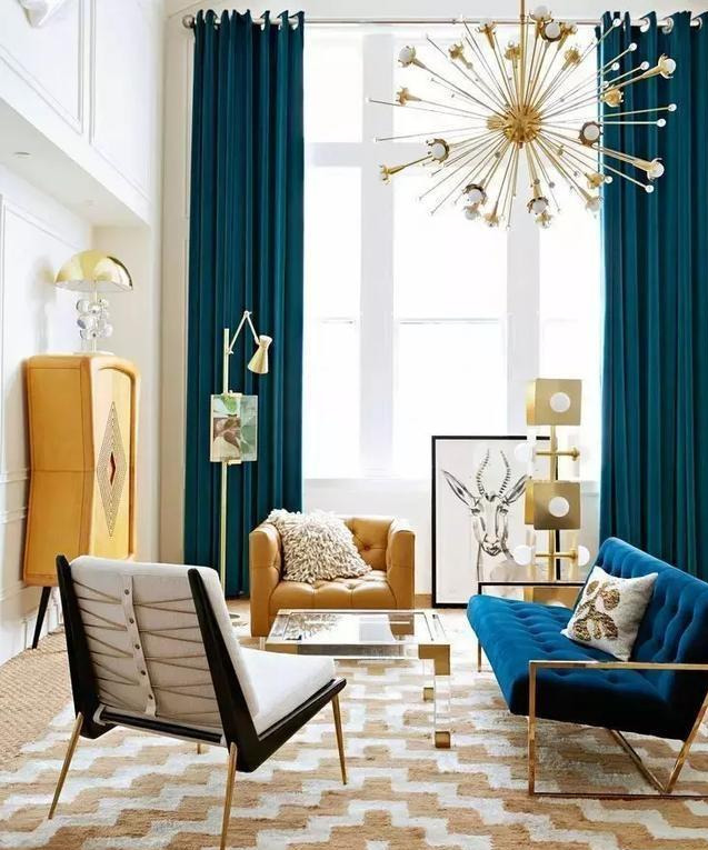 窗帘选择“一丑毁所有”，现在都流行这么装，很棒的设计！