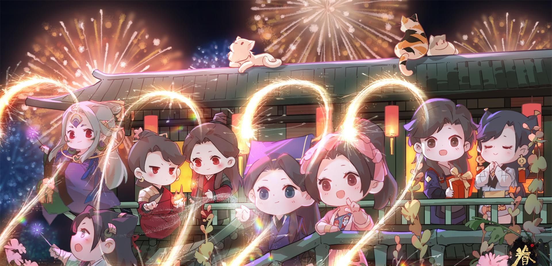 |福利汇集：热门国漫元旦精美壁纸打包，2022新年快乐，万事尽可期待