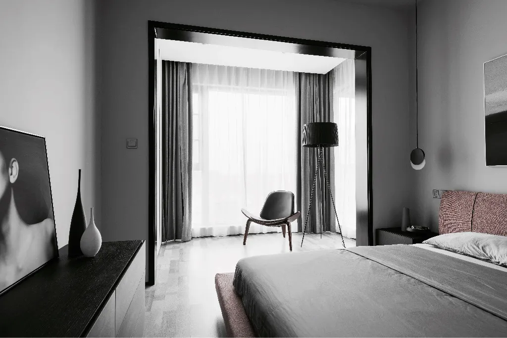 软装百变君|112㎡简约风，坚持把家里打造成黑白灰，简约精致完工后很高级！