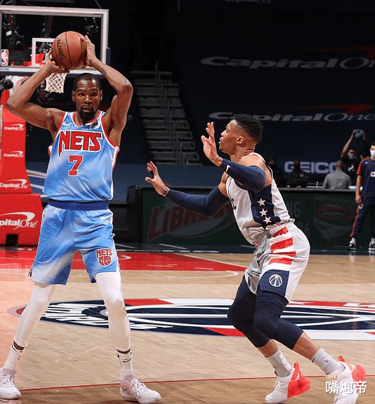 威斯布鲁克|威少太过分了！41+10+8双杀杜兰特，KD没哈登就输，两巨头成笑话