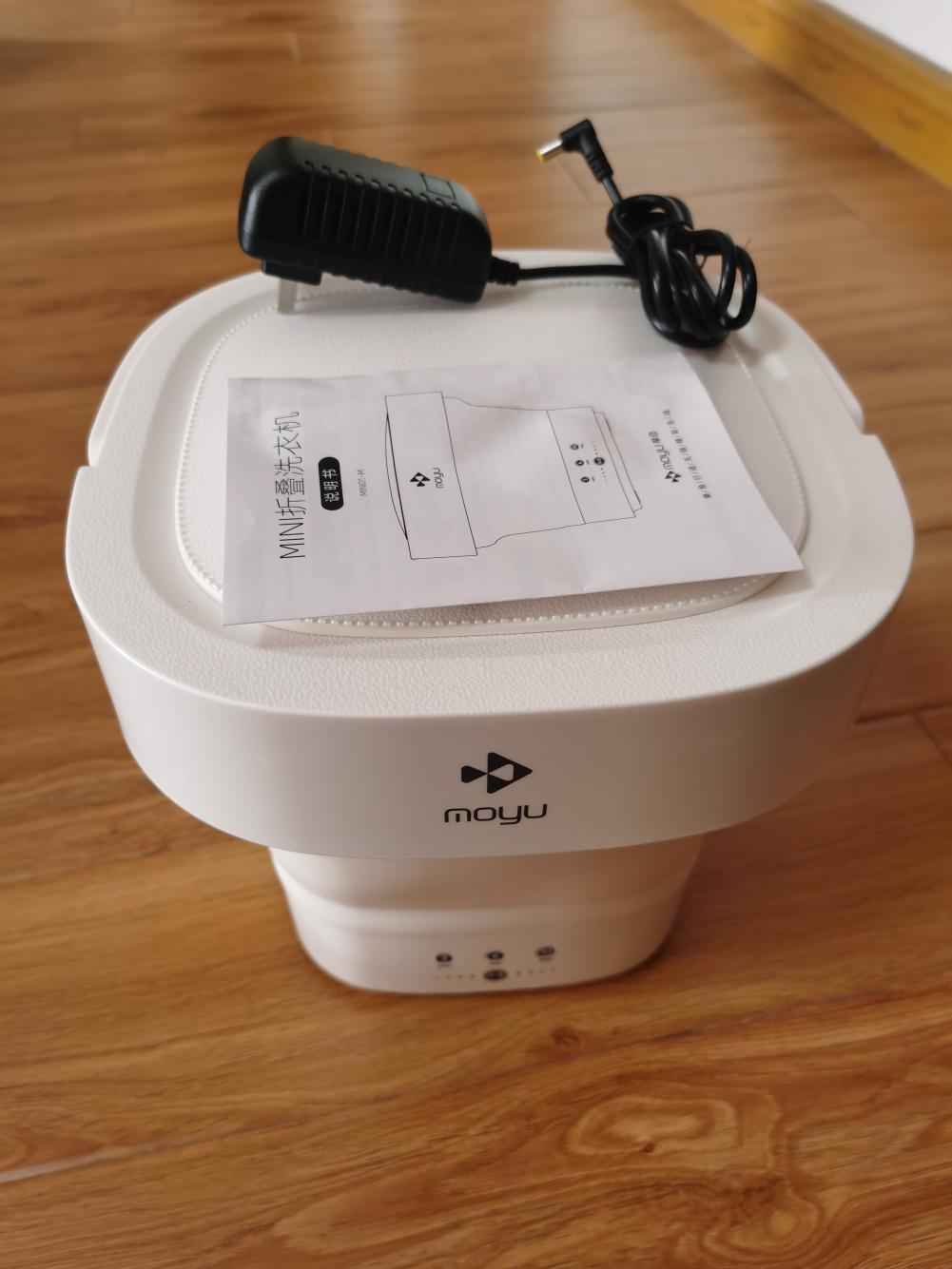 洗衣机|摩鱼便携式折叠洗衣机,走到哪里都能洗!