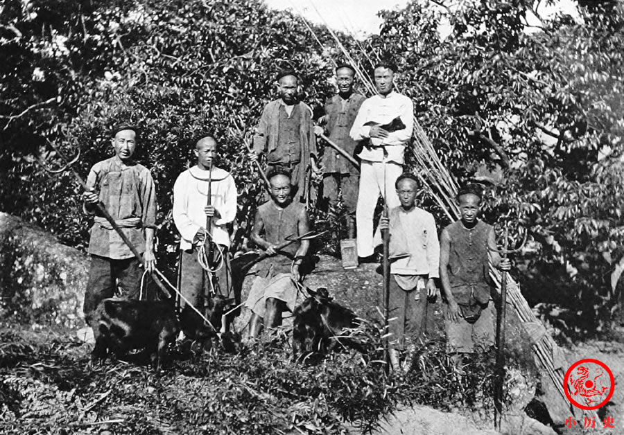 老虎|罕见老照片：清末福建虎多成灾，实拍猎人进山抓老虎