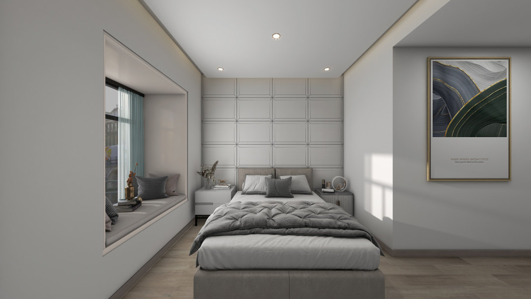 鲁班|【鲁班装饰】润城五区148m2现代风格永恒的艺术