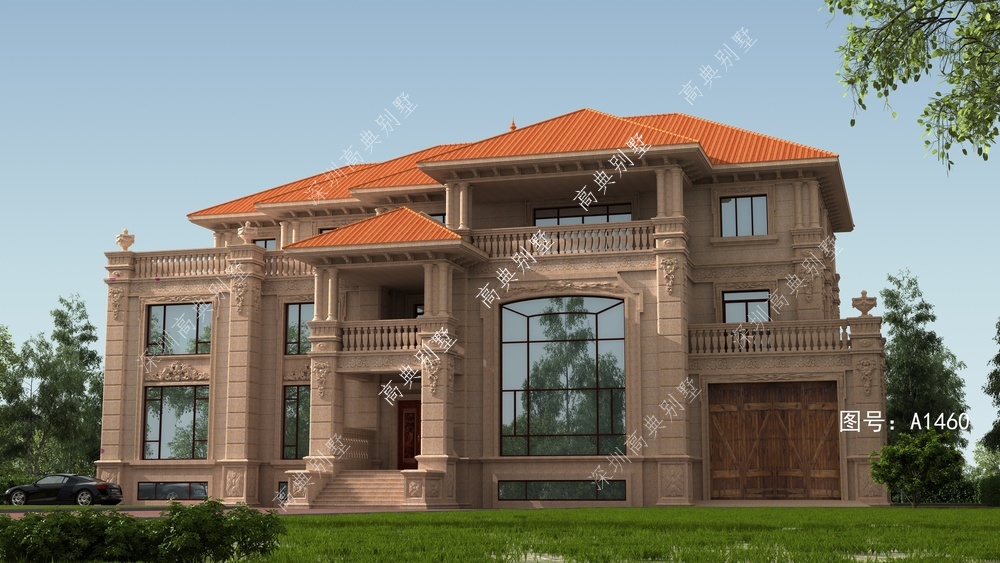 房楼梦 三层欧式别墅,颜色温馨,在农村建绝对是美丽的风景线。