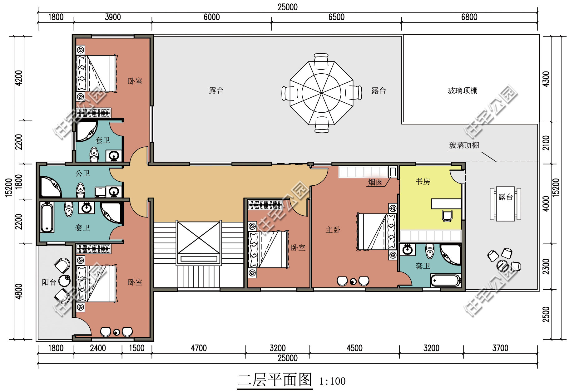 玄关|10套徽派别墅户型，纵情水墨诗意，网友：这才是国人该建的房子