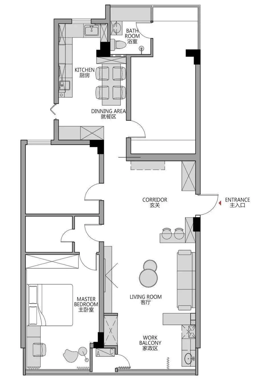 老房改造｜90㎡老旧二手房，不用任何拆改，变身为超实用婚房！