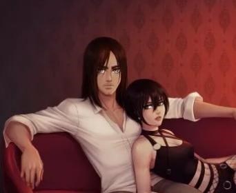 谏山创|画师绘制“《巨人》乌托邦”！艾伦三笠甜蜜相守，弥补谏山创烂尾