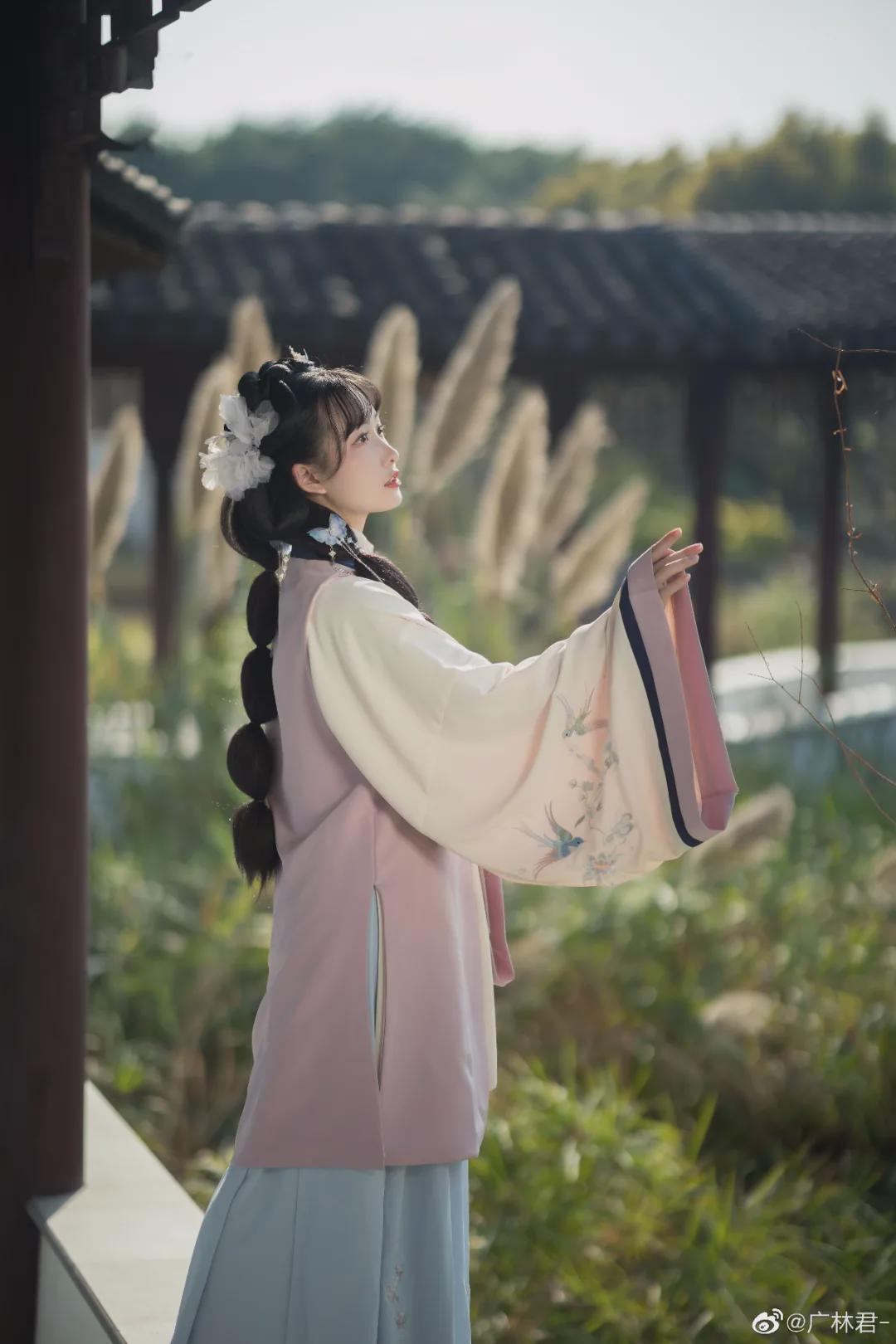 |汉服小仙女：?迟日江山丽，春风花草香