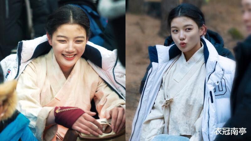 衣冠南亭|金裕贞幕后照美翻!《红天机》第六集超车上演月下之吻