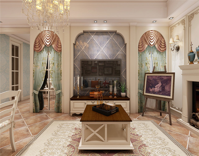 115平美式二居室轻巧经典，尽情享受田园美式风情