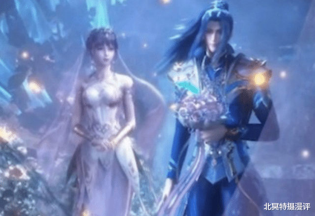 朱竹清|斗罗大陆：“沐清”婚纱照终于来了，朱竹清身穿紫色长裙，太华丽