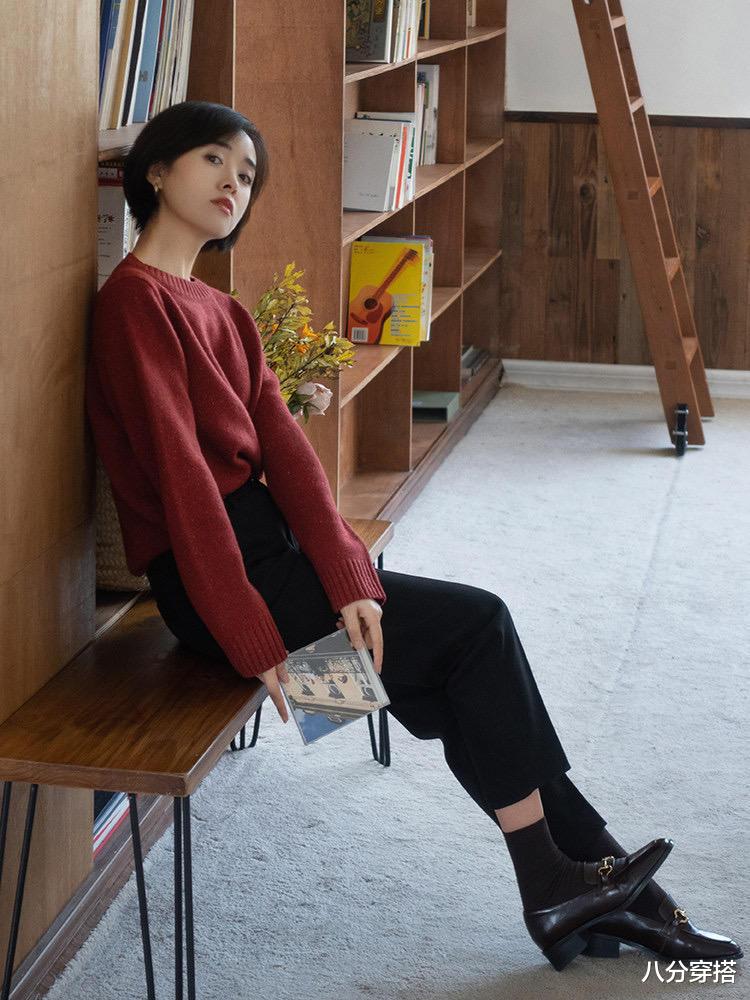 八分穿搭 冬季还得穿“羊毛衫”，女人会打扮更优雅，这些搭配才叫高级优雅