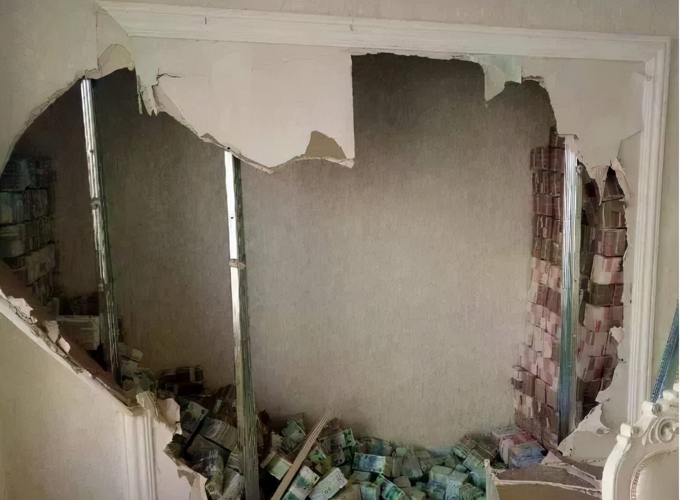 东北大姐装修，墙里砸出6400万现金，网友直呼：天上掉馅饼