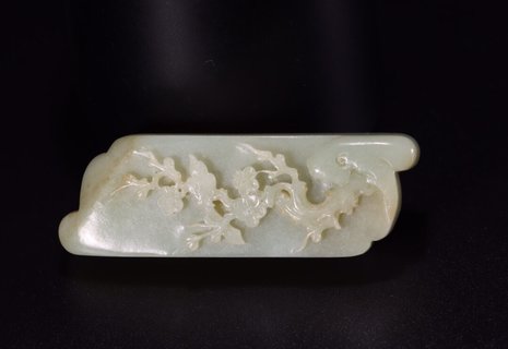 雕刻|和田玉文房五件套、笔洗、砚台、笔杆、笔架、镇纸完整一套