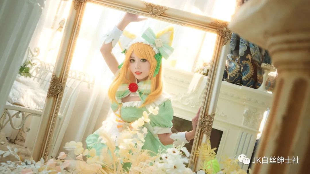|cos：王者荣耀妲己女仆咖啡cos正片@七轮