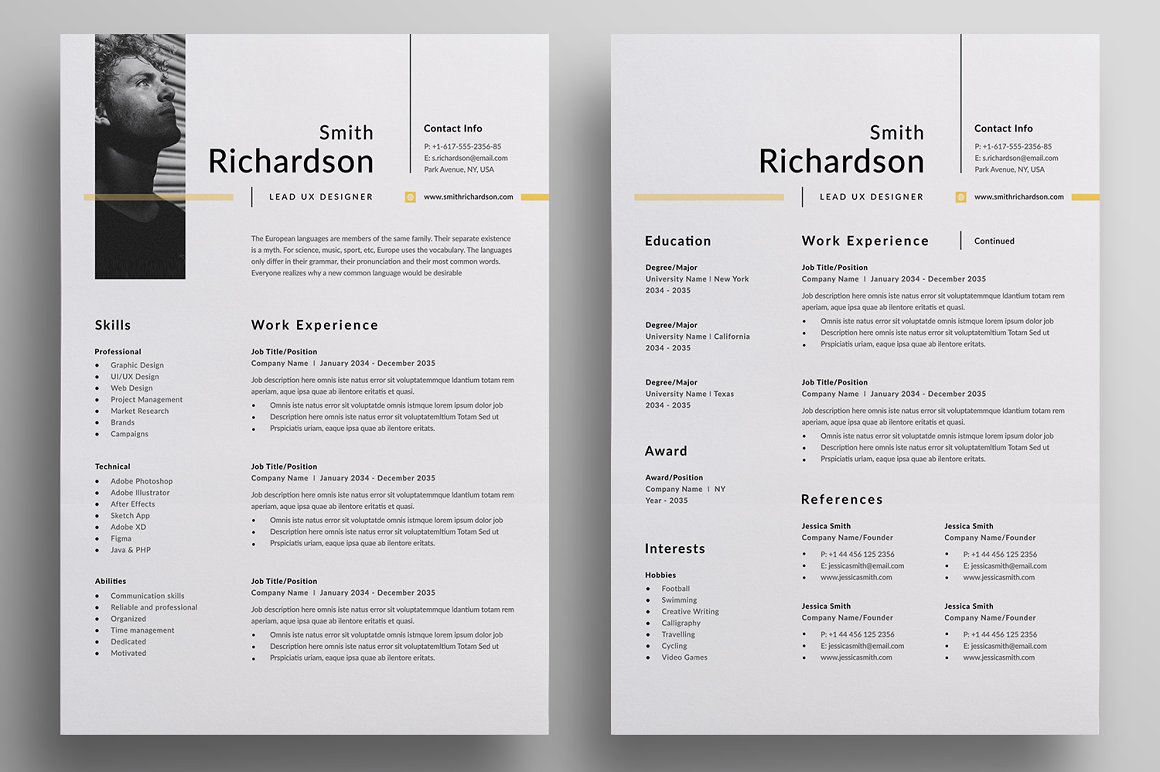 |国外简历设计欣赏!“简法”艺术