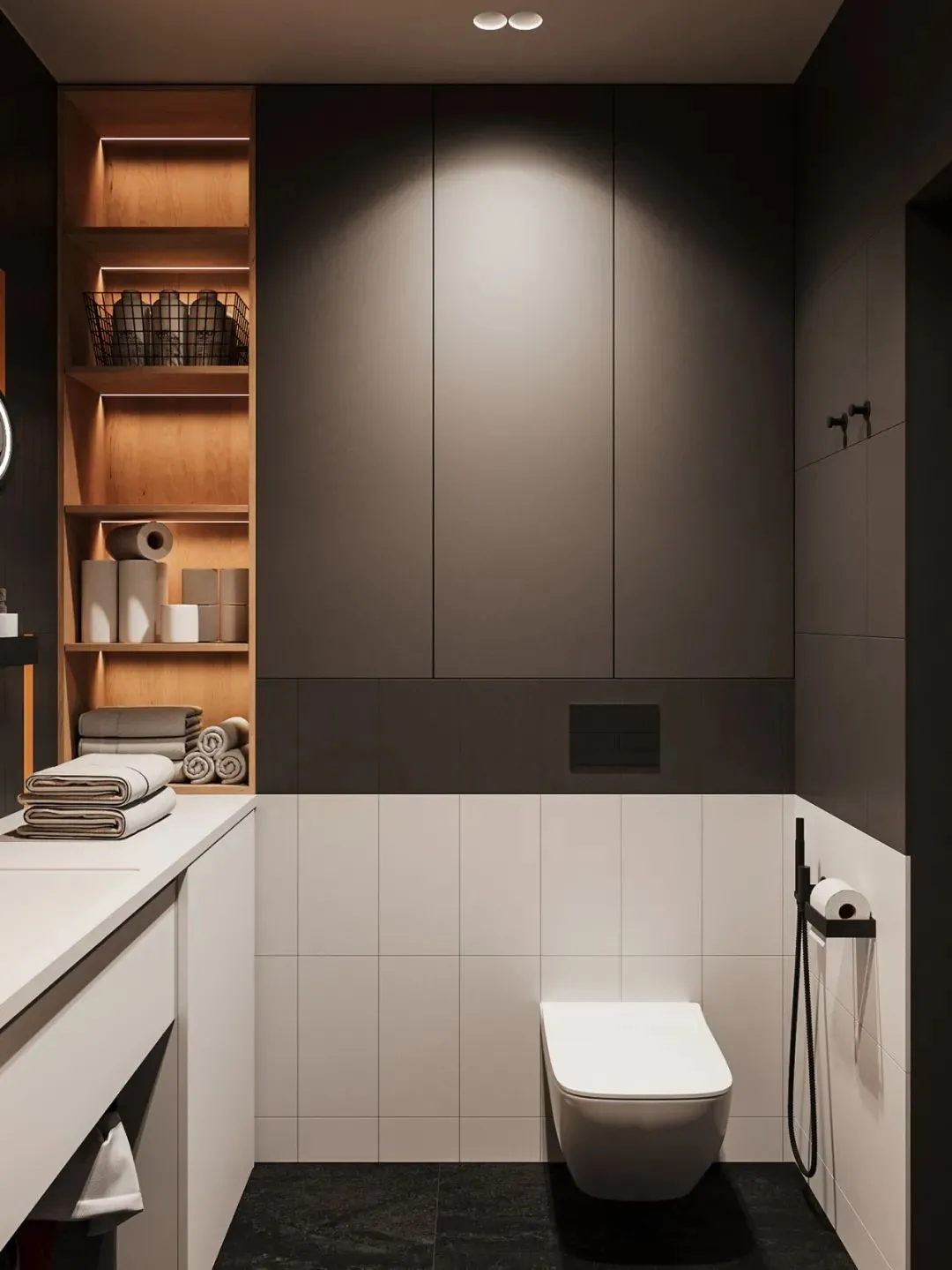 55㎡一居室变二居,简洁手法打造质朴典雅空间