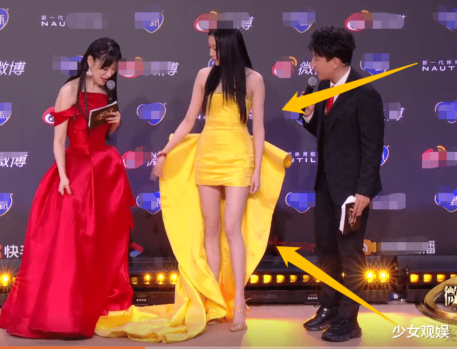 鞠婧祎|鞠婧祎亮相微博之夜，直播生图显露短板，大家却被她“腰围”圈粉了