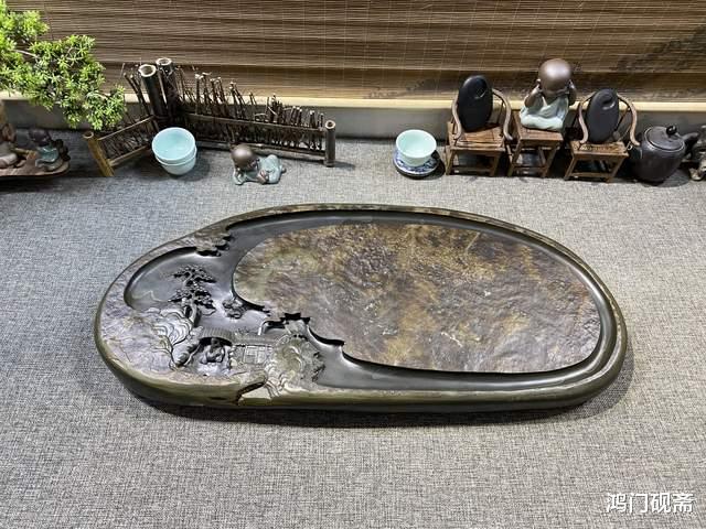 雕刻|简约家用的石雕茶盘怎么选，我自己雕刻出2款后，客人来了都说好