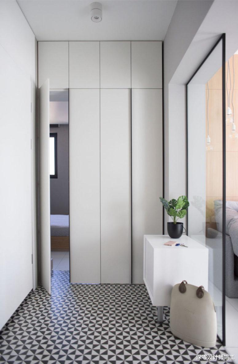 一个人的生活真的很享受，66㎡客厅隔出一间书房，小户型可以看看