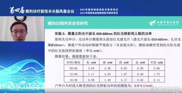 青少年护眼知识 第四届眼科诊疗新技术会议中,眼科专家分享光在近视形成中的作用