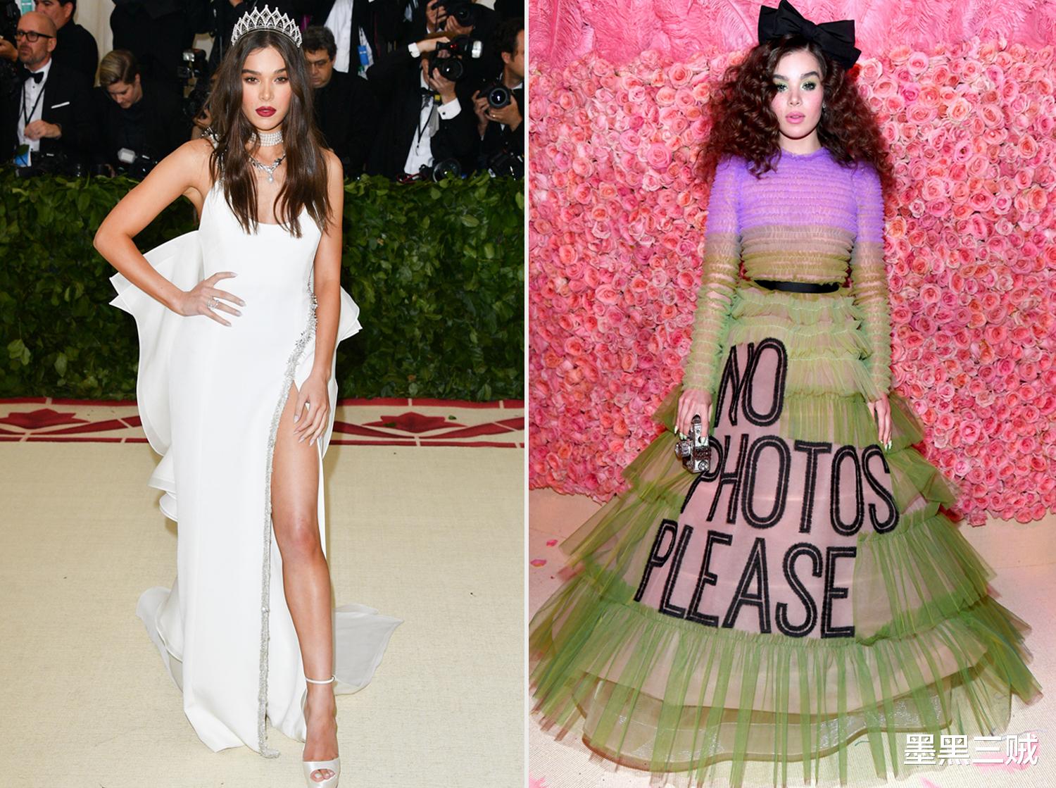 电影|模特明星大对决？同款时装T台红毯秀，15组对比照