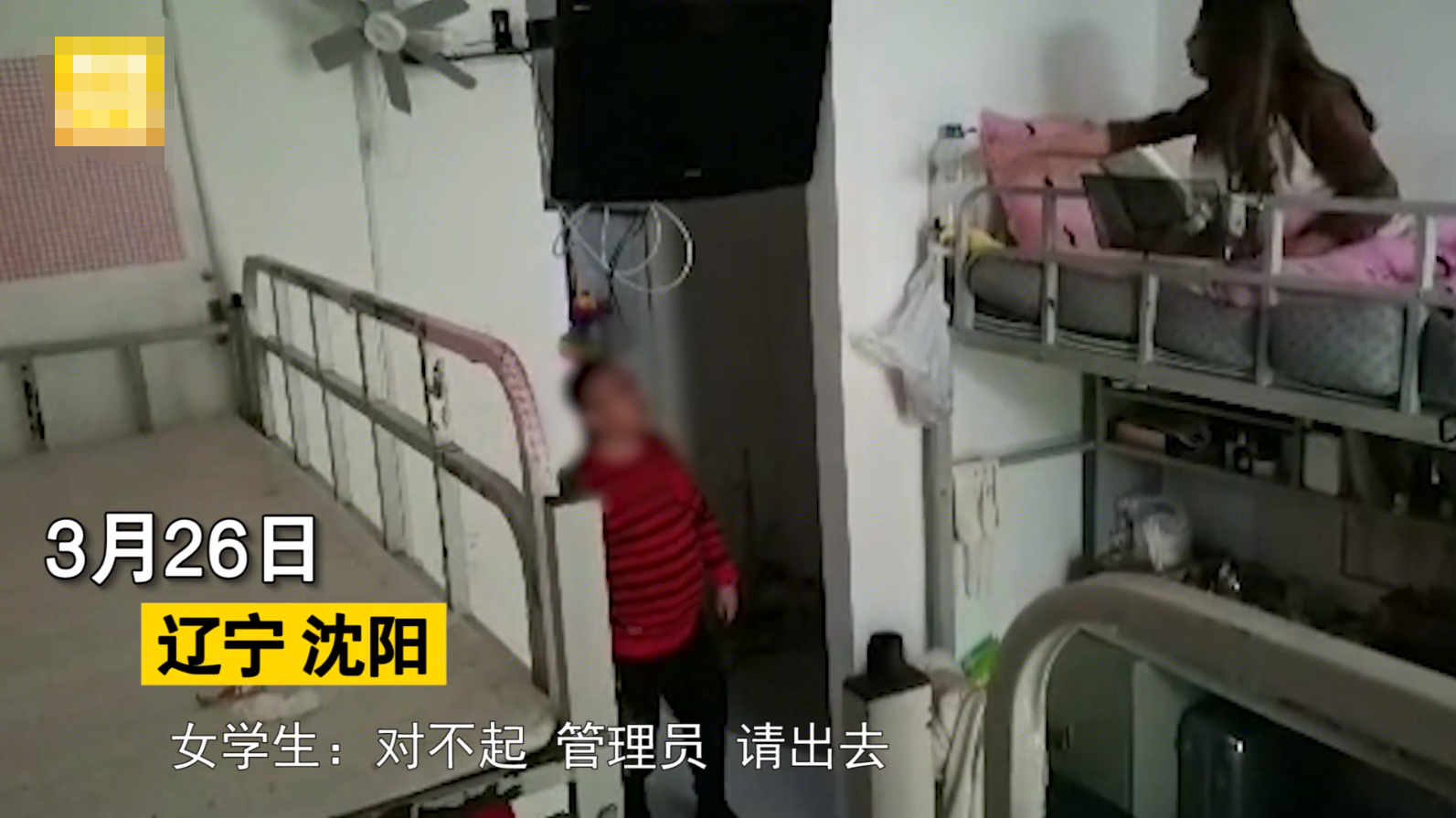 绥青新闻 男宿管随意进出女生宿舍？女生洗澡、换衣服都能进？男宿管：请你出去，取消你入住资格！