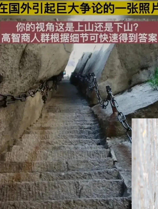  一张在全球引起巨大争议的照片，你能看出这是上山还是下山吗？