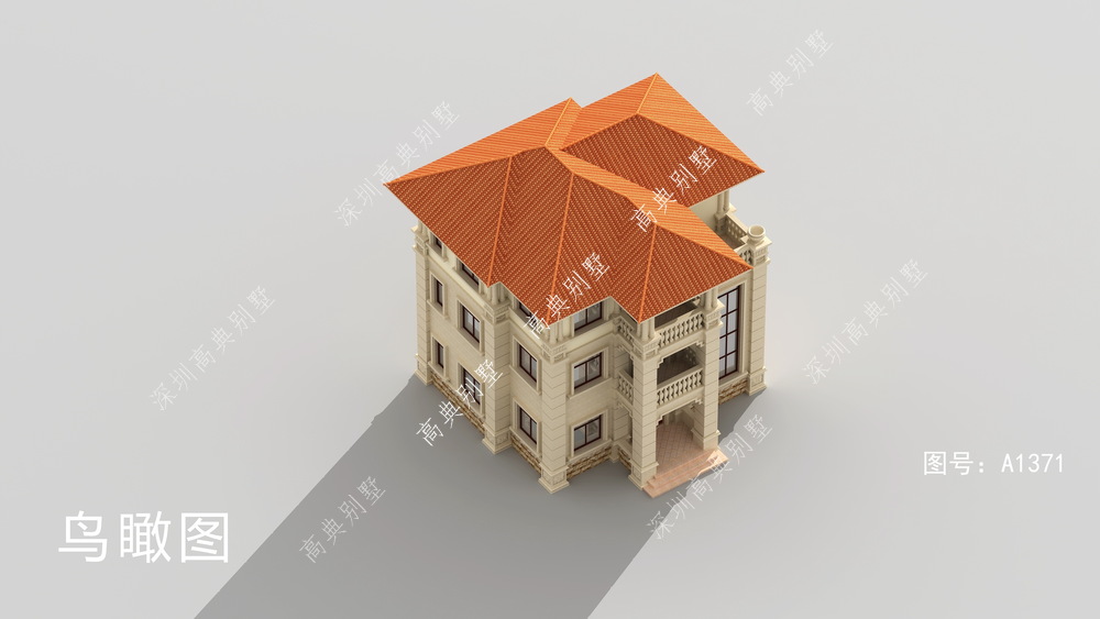 |这款欧式自建别墅，没有多余的花梢，清新利落。