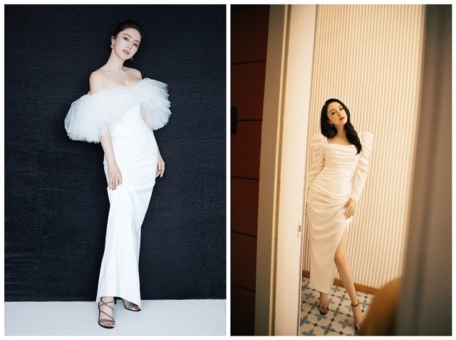 小白爱美搭 董璇穿得真“客气”，“漏斗式”开口礼服直接到胃，大胆又吸睛