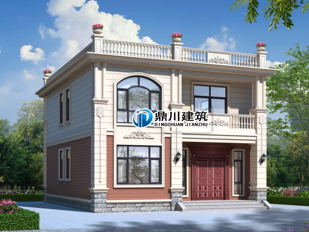 |6款平屋顶农村别墅，漂亮实用还省钱，第三款17万就能建