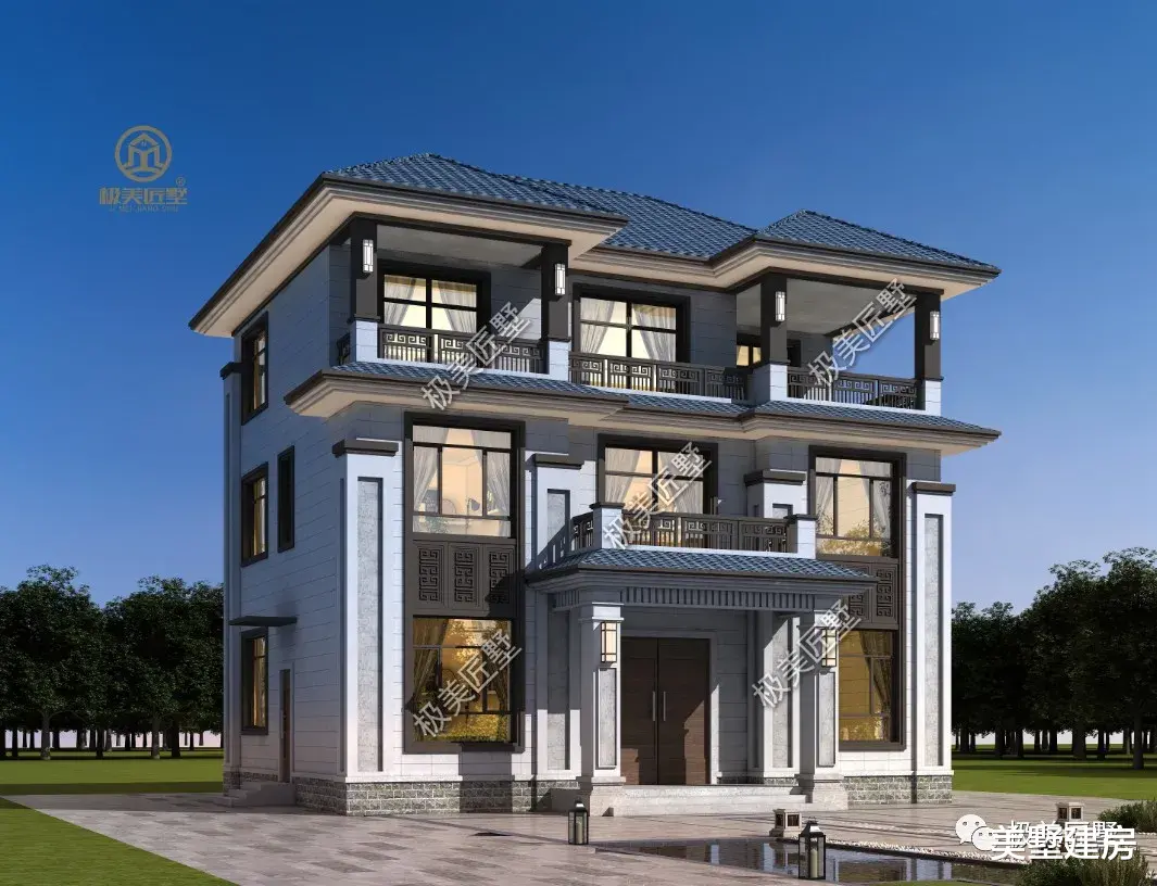 不拘泥于传统中式的新中式别墅,富有古典韵味又有现代特色