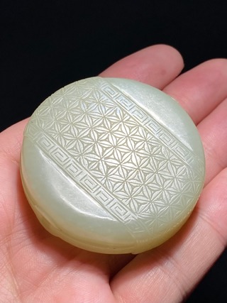 和田玉籽料|清 和田玉籽料 包袱纹 水盂 琴炉