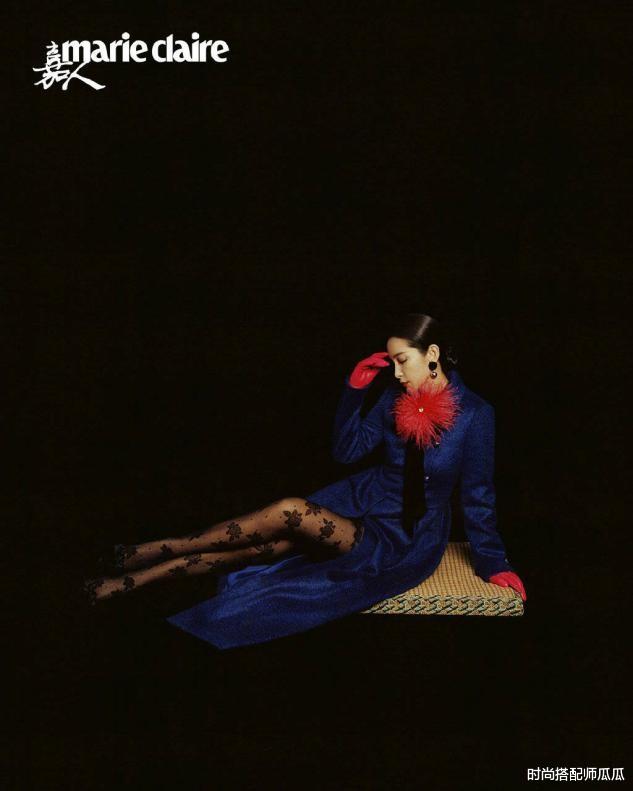 时尚搭配师瓜瓜|被李冰冰惊艳了，挑战爆炸头拍古典大片，“电影脸”自带高级感