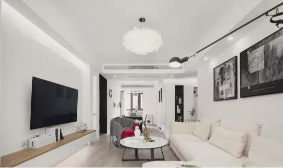 91㎡现代两室风格装修,墙内做收纳,空灵雅致的氛围真心迷人!