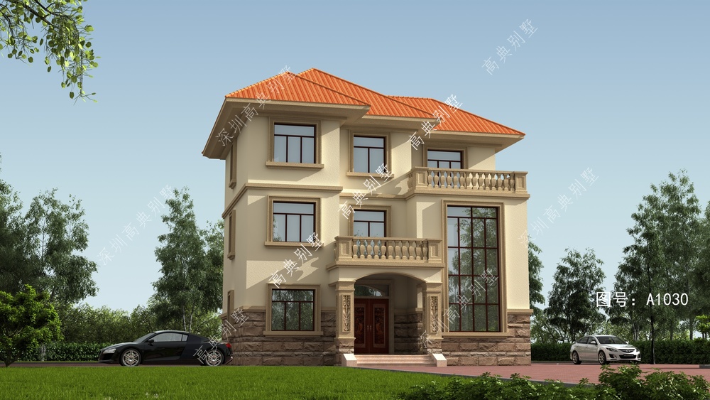 这款亮丽的欧式别墅,想回老家盖房子的朋友,快参考。