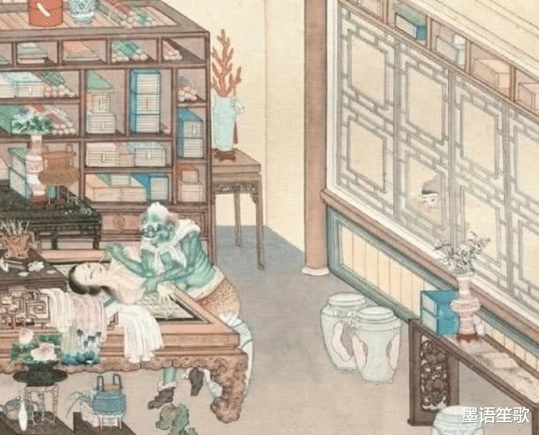 |清朝有幅女鬼图，放大10倍后看她在干嘛？网友：不敢细看